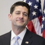 El presidente de la Cámara de Representantes, el republicano Paul Ryan, antes de la elección