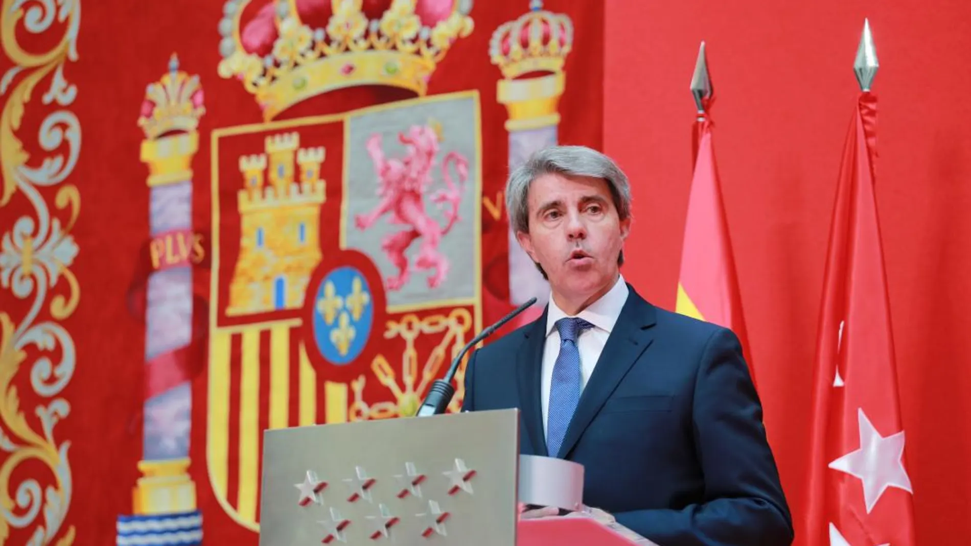 Ángel Garrido durante la toma de posesión como presidente de la Comunidad de Madrid/Foto: C. Pastrano