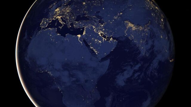 El continente africano, visto desde el espacio