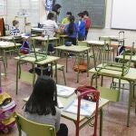 Aula en un colegio de Valladolid