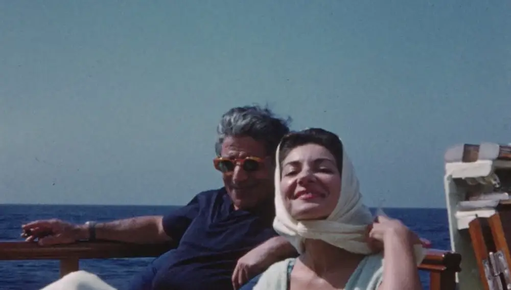 María Callas y Onassis, en una imagen del documental &quot;María by Callas&quot;