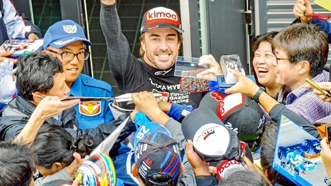 La presencia de Alonso en Fuji dentro de un equipo japonés ha desatado la «locura» entre los fieles seguidores nipones