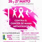 Cartel torneo benéfico cáncer de mama