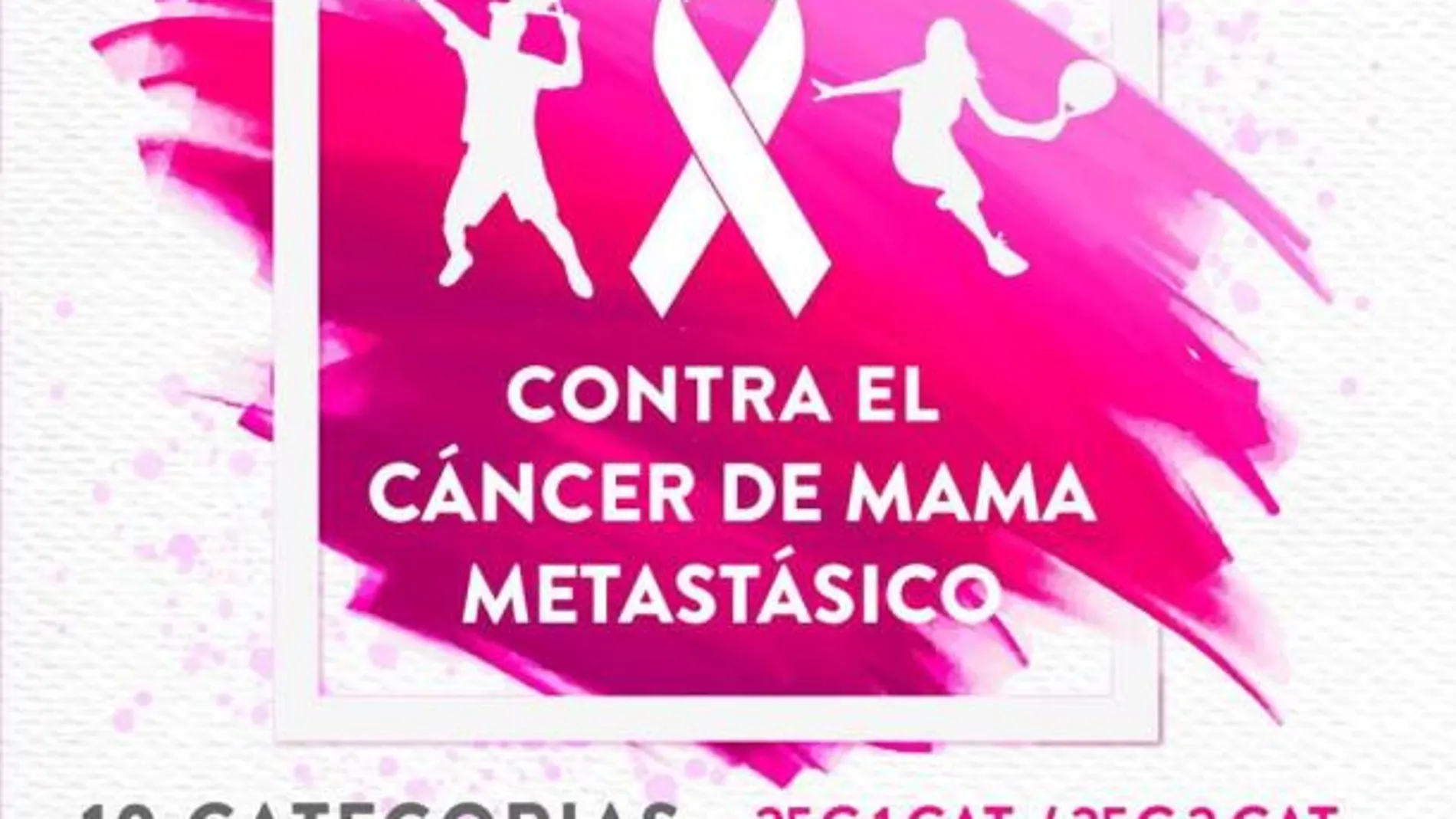 Cartel torneo benéfico cáncer de mama