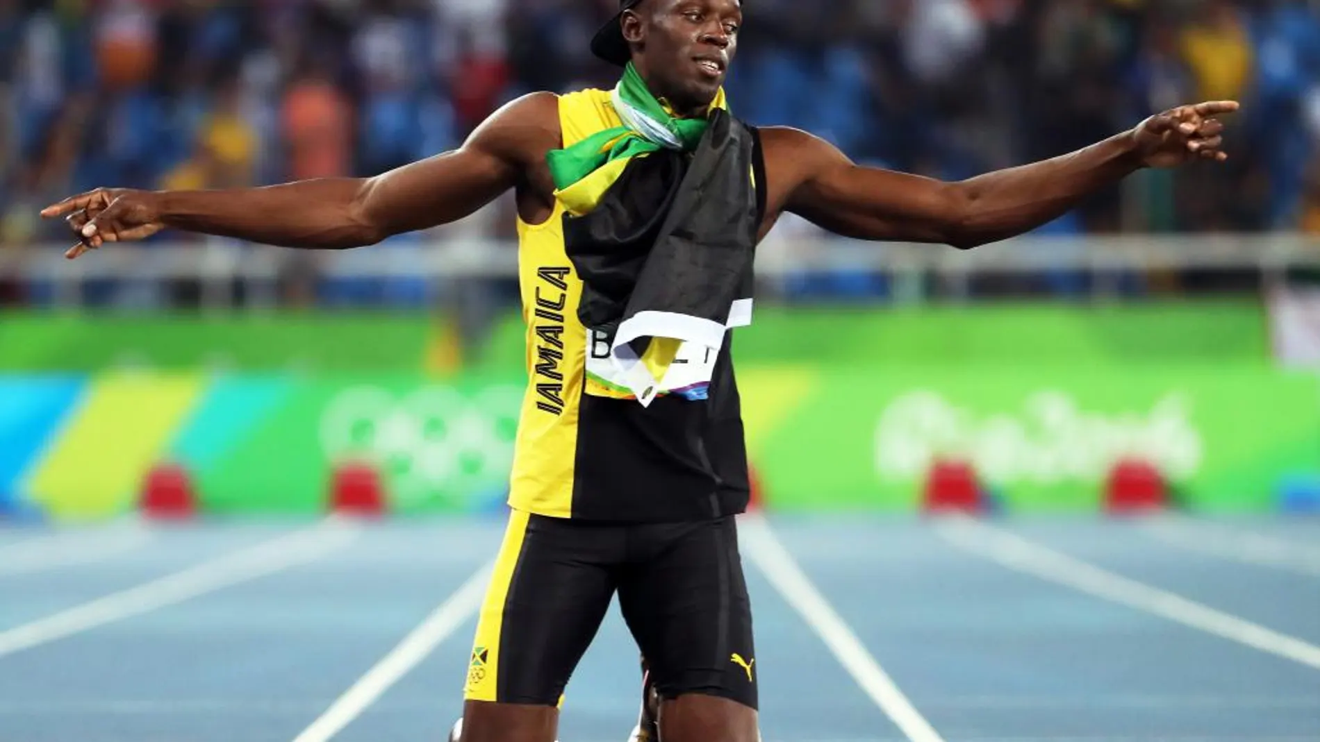 Bolt celebra su noveno oro olímpico