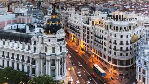 Imagen de la Gran Vía madrileña