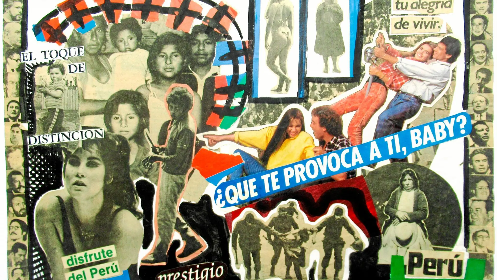 Herbet Rodríguez es uno de los 24 artistas seleccionados para participar en la Feria. En la imagen, su cuadro «Perú, ¿qué te provoca a ti, baby?» (1988)