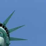 Un detalle de la estatua de la libertad, en una imagen de archivo