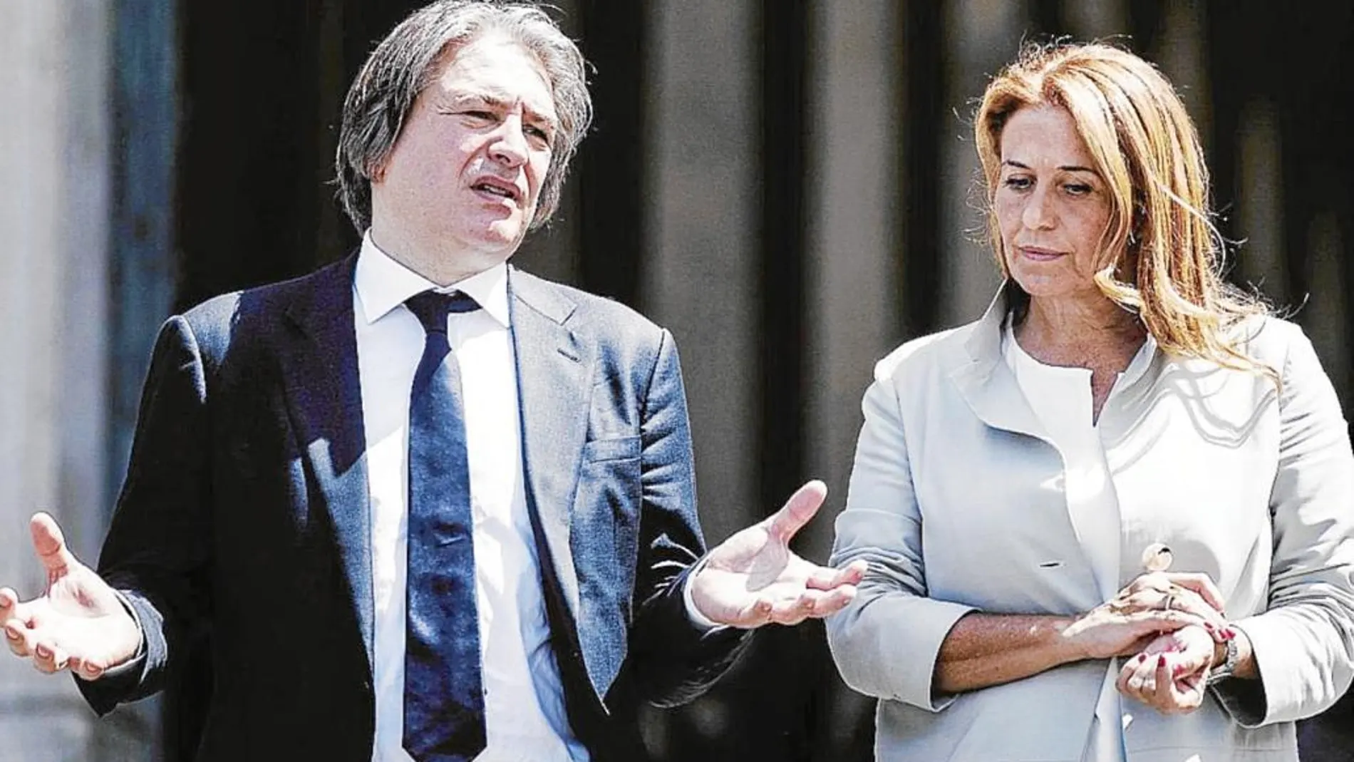 Antonio Campo Dall’Orto y Monica Maggioni, director y presidenta de la RAI, respectivamente