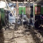 El supermercado tras la explosión