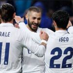 Bale, Benzema e Isco celebran un gol