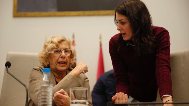 Manuela Carmena y Rita Maestre, en una imagen de archivo