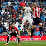 El remate de Benzema que fue el primer gol del Madrid / Reuters
