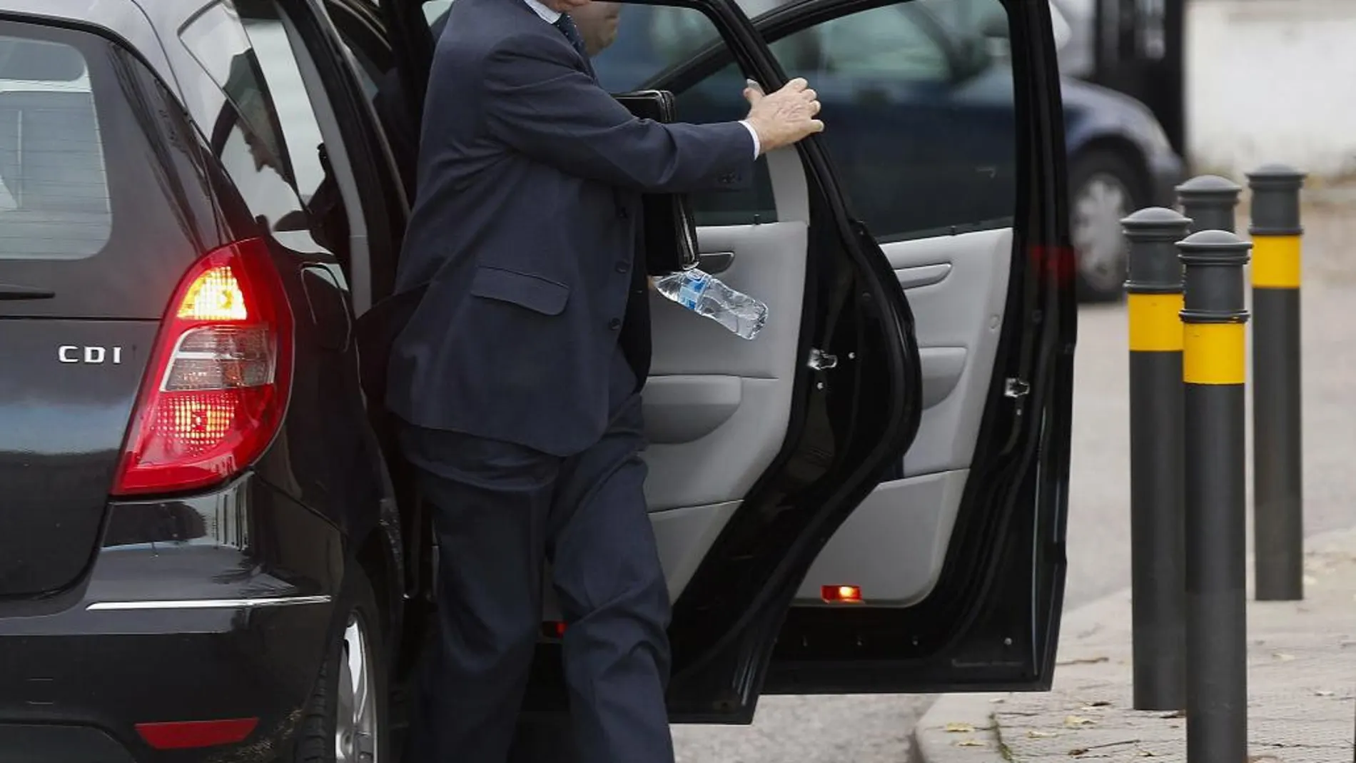 El expresidente de Caja Madrid Miguel Blesa a su llegada a la sede de la Audiencia Nacional de San Fernando de Henares.