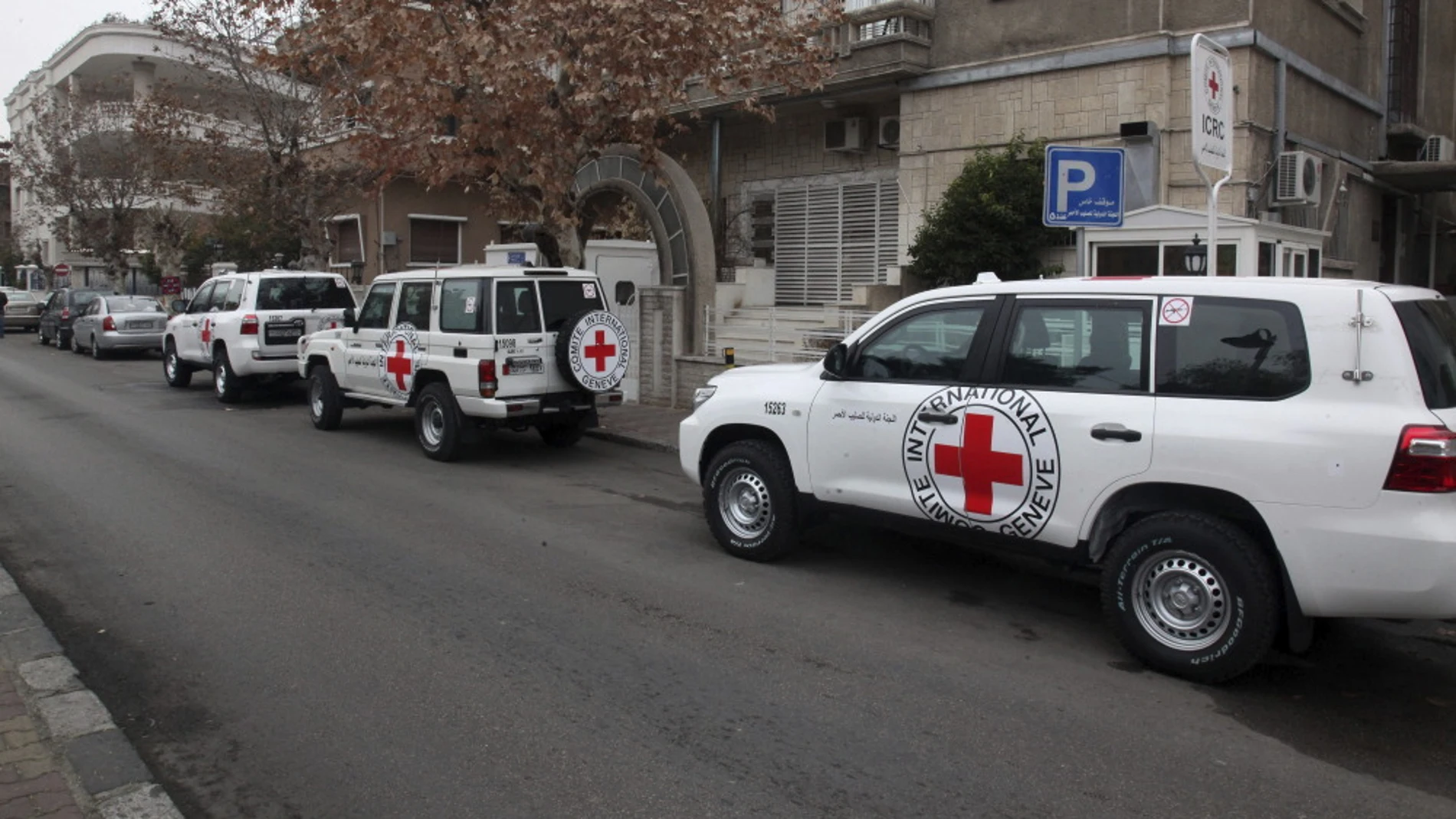 Vehículos de Cruz Roja Internacional