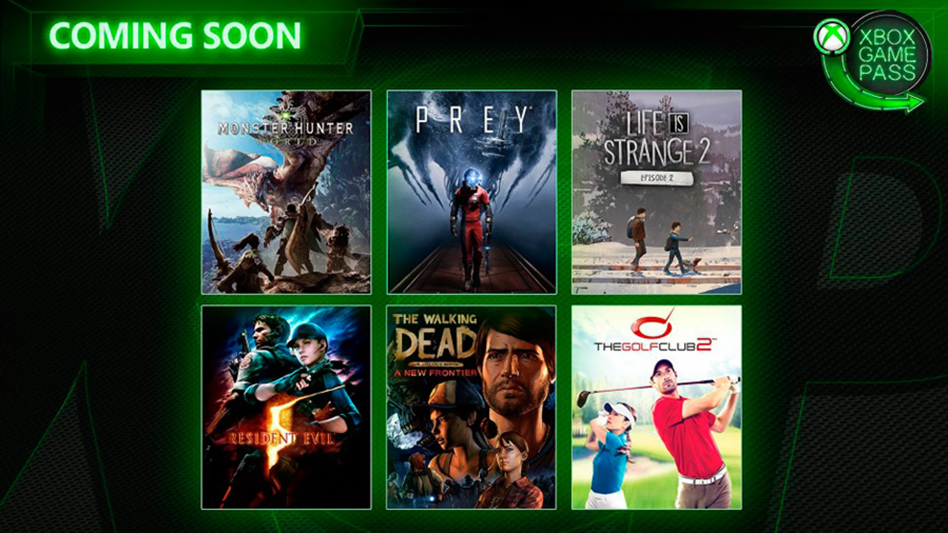 Imagen de los nuevos juegos incorporados a Xbox Game Pass