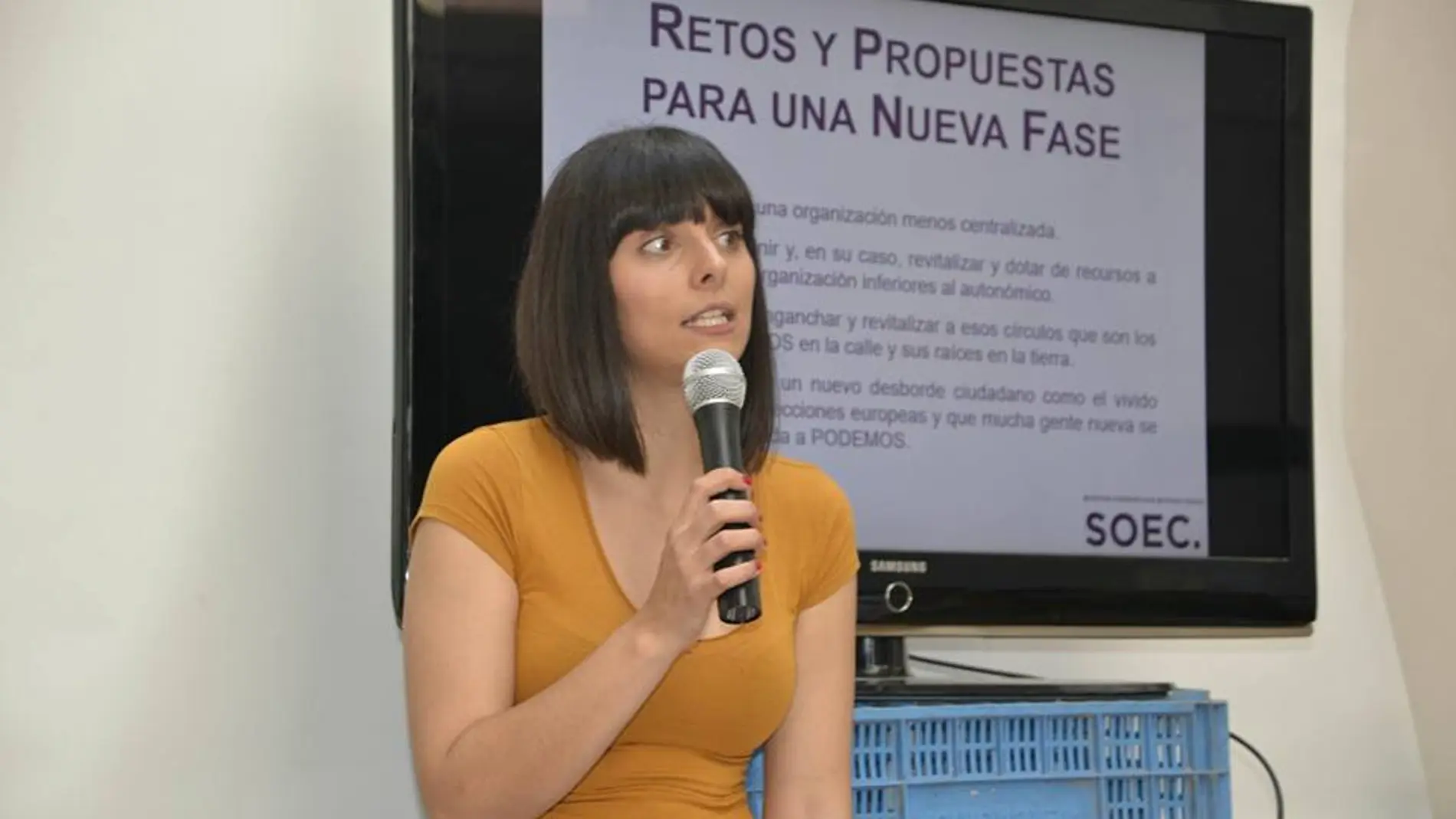 La ya ex secretaria de Organización de Podemos en la Comunitat Valenciana, sorprendida por su cese