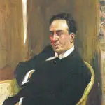El poeta Antonio Machado retratado por Joaquín Sorolla