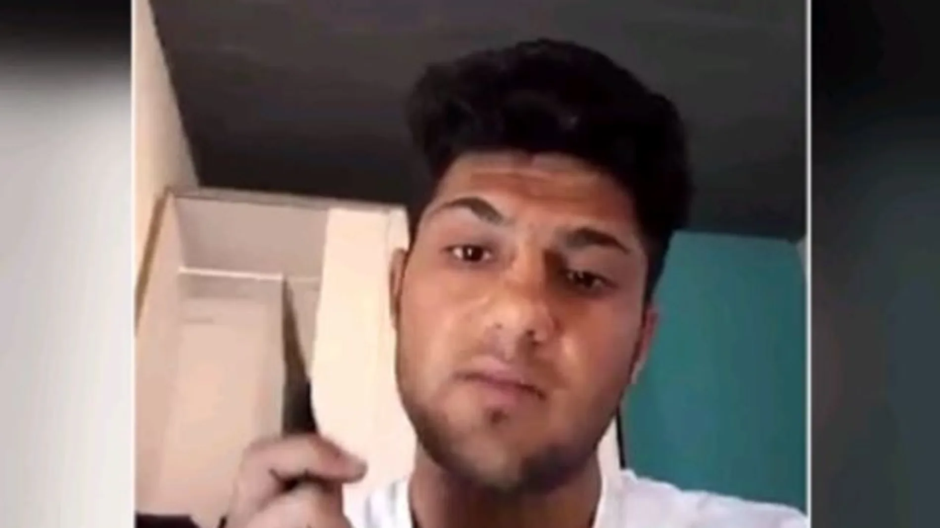 Captura del vídeo del terrorista difundido por la agencia Amaq