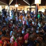 Niños presentes en el acto
