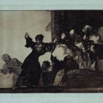 Uno de los grabados de Goya
