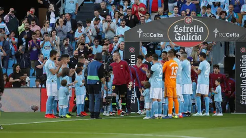 El pasillo del Celta al Barcelona