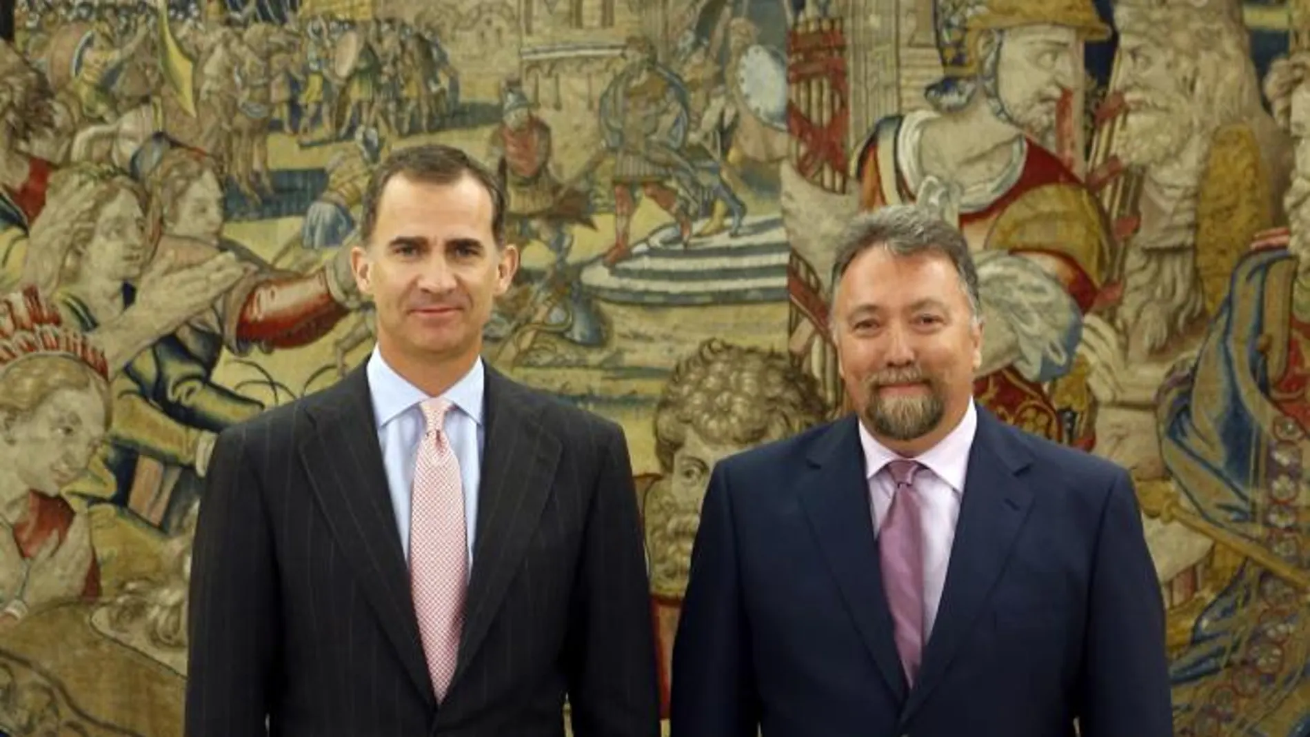 El Rey ha recibido esta mañana en el Palacio de la Zarzuela al diputado de Foro Asturias Isidro Martínez Oblanca
