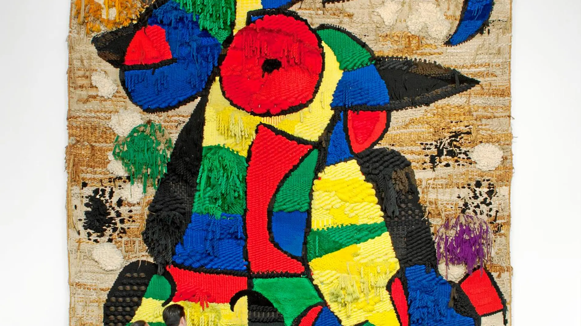 Una imagen del tapiz de la Fundació Joan Miró