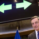 Mario Draghi, en su comparecencia ante el Parlamento Europeo