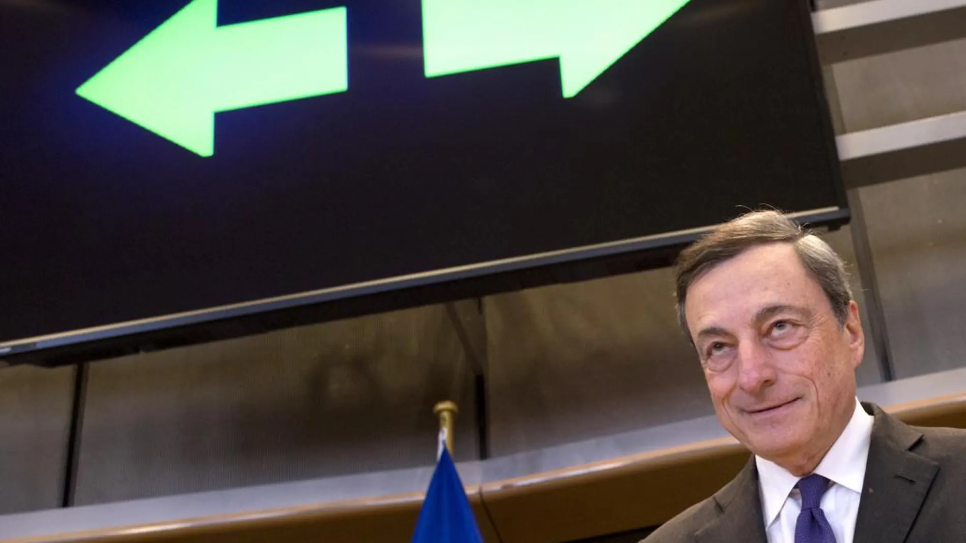 Mario Draghi, en su comparecencia ante el Parlamento Europeo