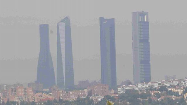 Contaminación sobre Madrid.