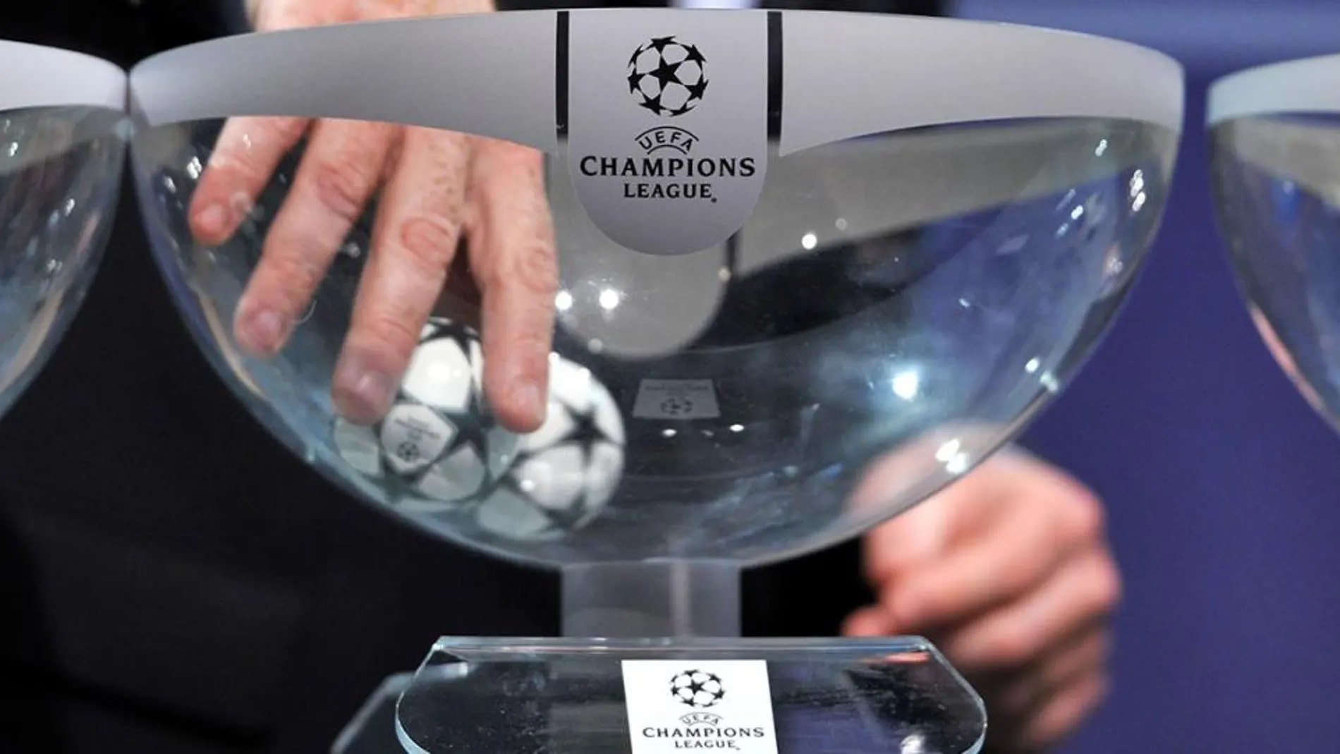 Imagen del sorteo de la UEFA.
