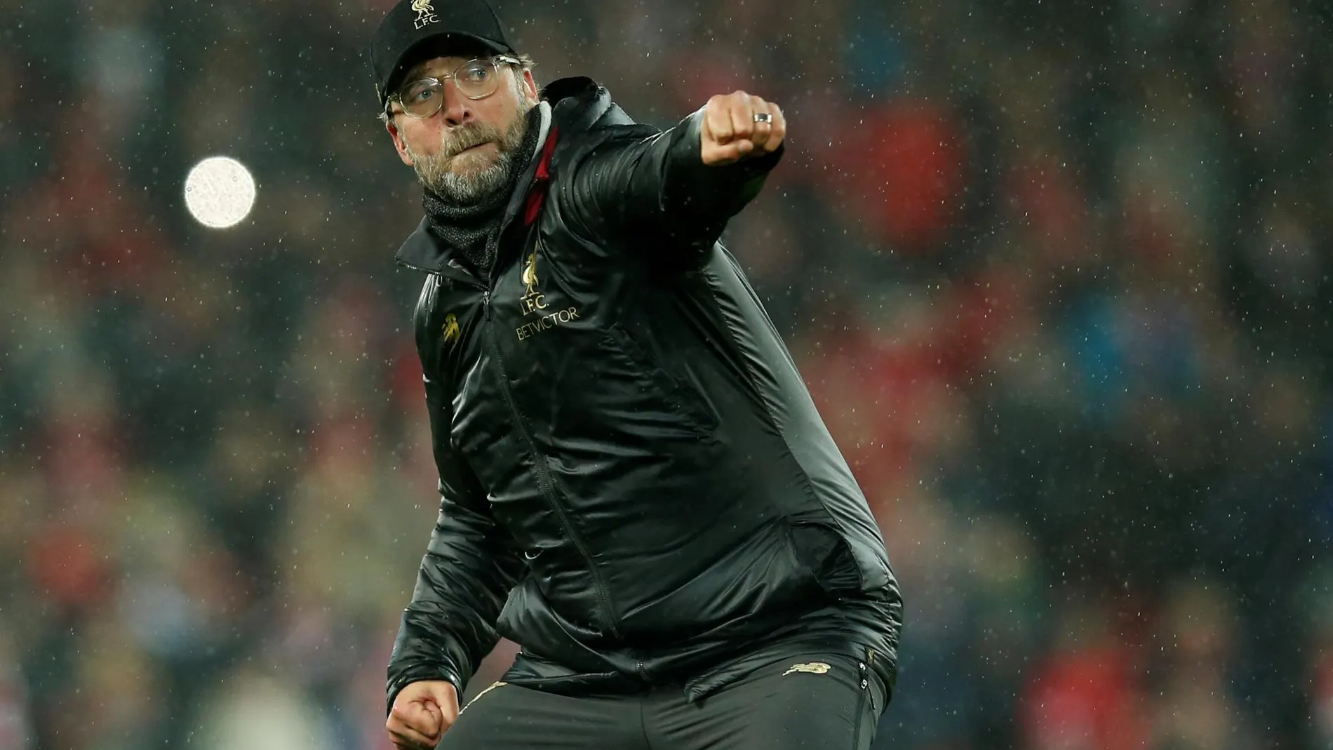 El entrenador del Liverpool celebra el último triunfo en la Premier