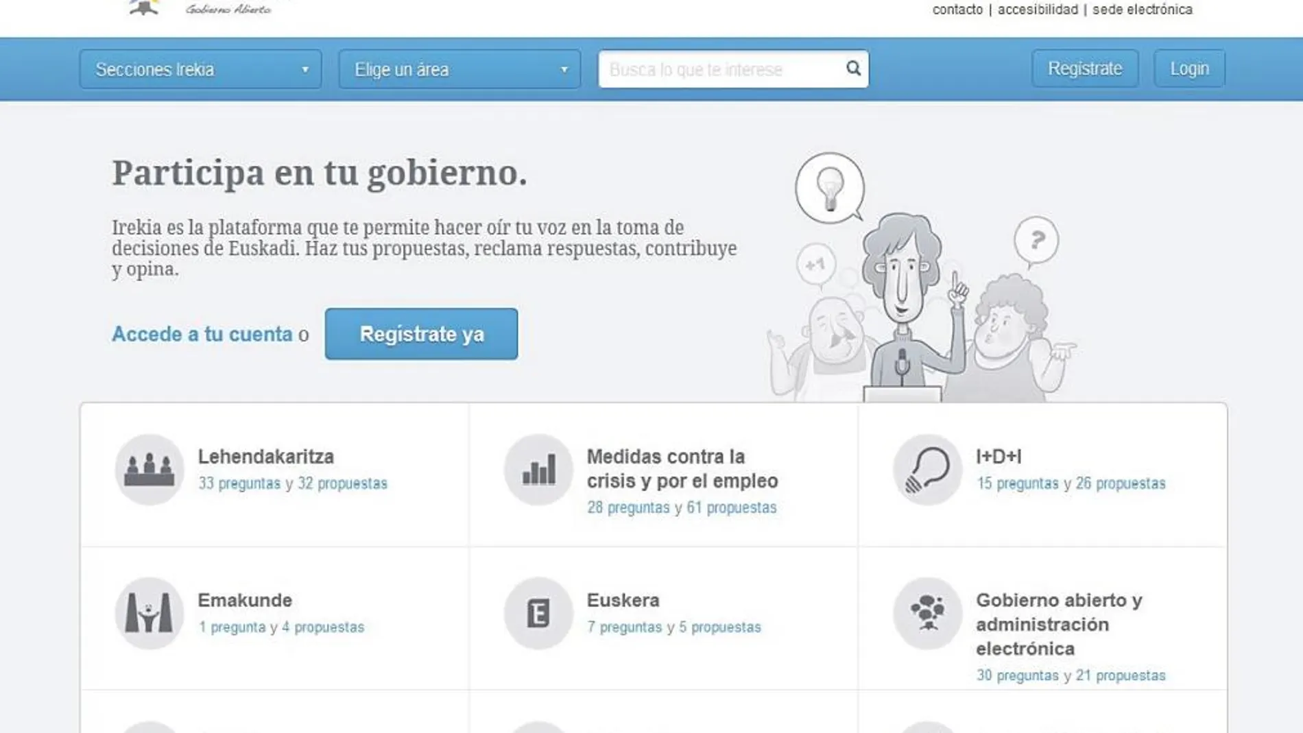 A través de la web municipal también se podrá consultar la gestión de la ciudad y promover nuevas políticas urbanas como en «Irekia» del Gobierno vasco