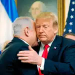Saludo efusivo entre Netanyahu y Trump en su reciente visita a la Casa Blanca