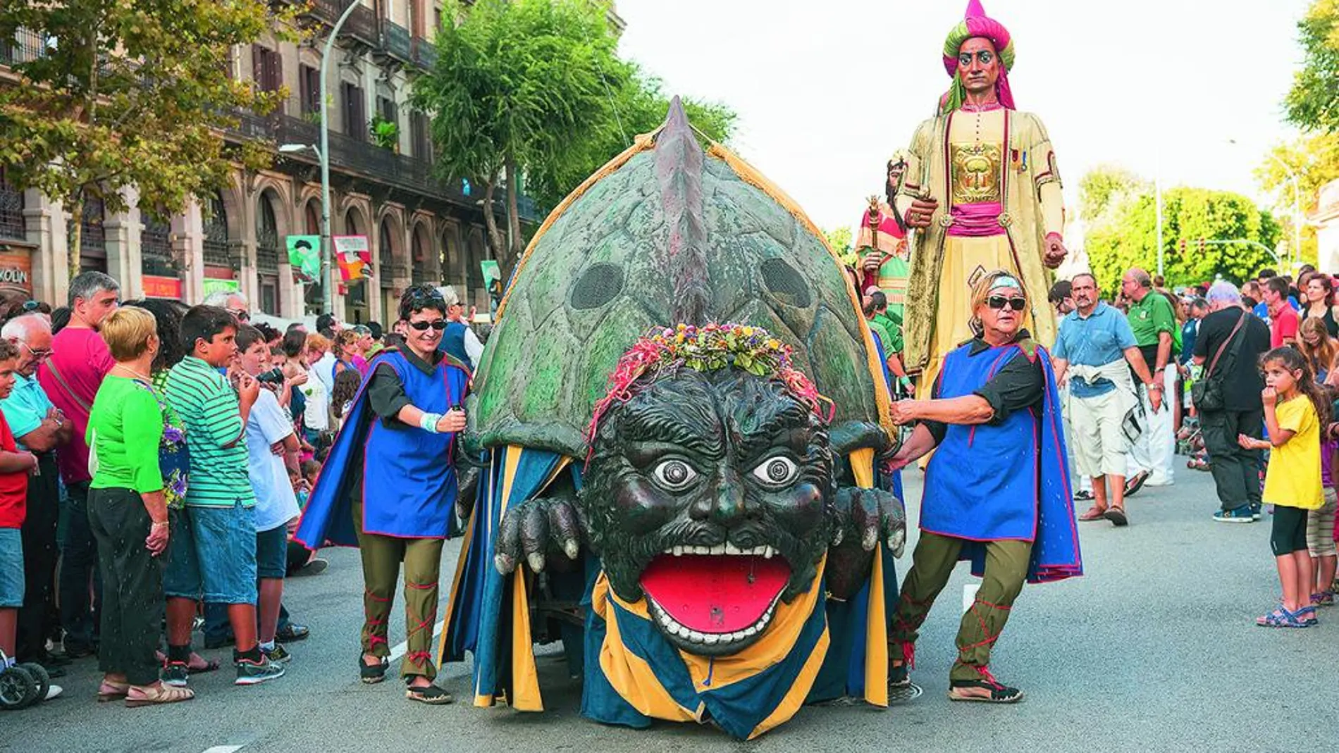 Los «gegants» y la cultura popular catalana volverán a ser importante en las fiestas de La Mercè.