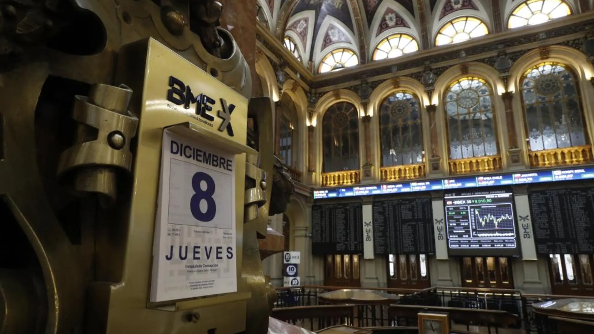 Vista de la Bolsa de Madrid.