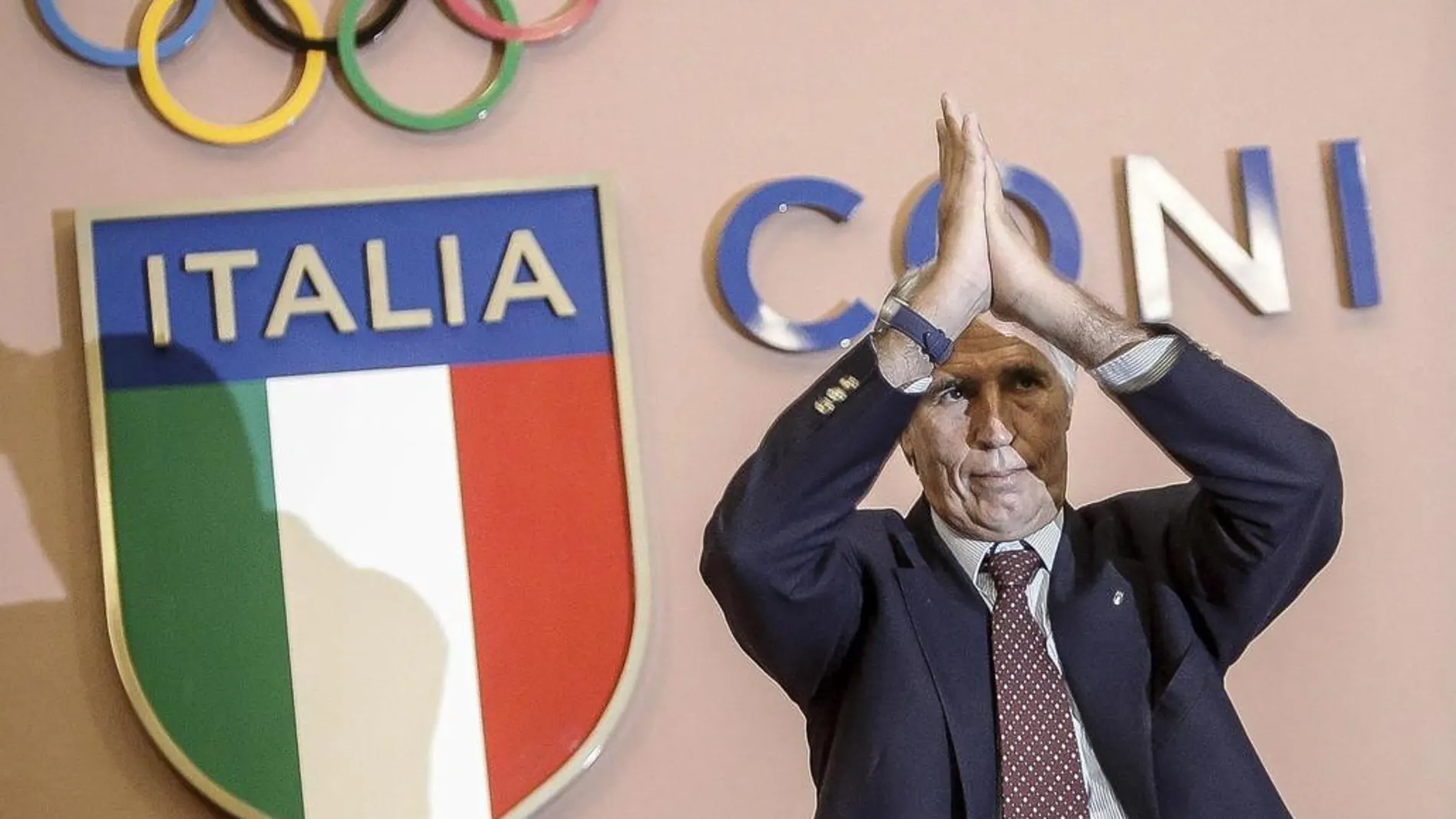 El presidente del Comité Olímpico Italiano, Giovanni Malago, el pasado 21 de septiembre, en la sede olímpica de Roma