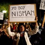 Manifestación en apoyo a Nisman