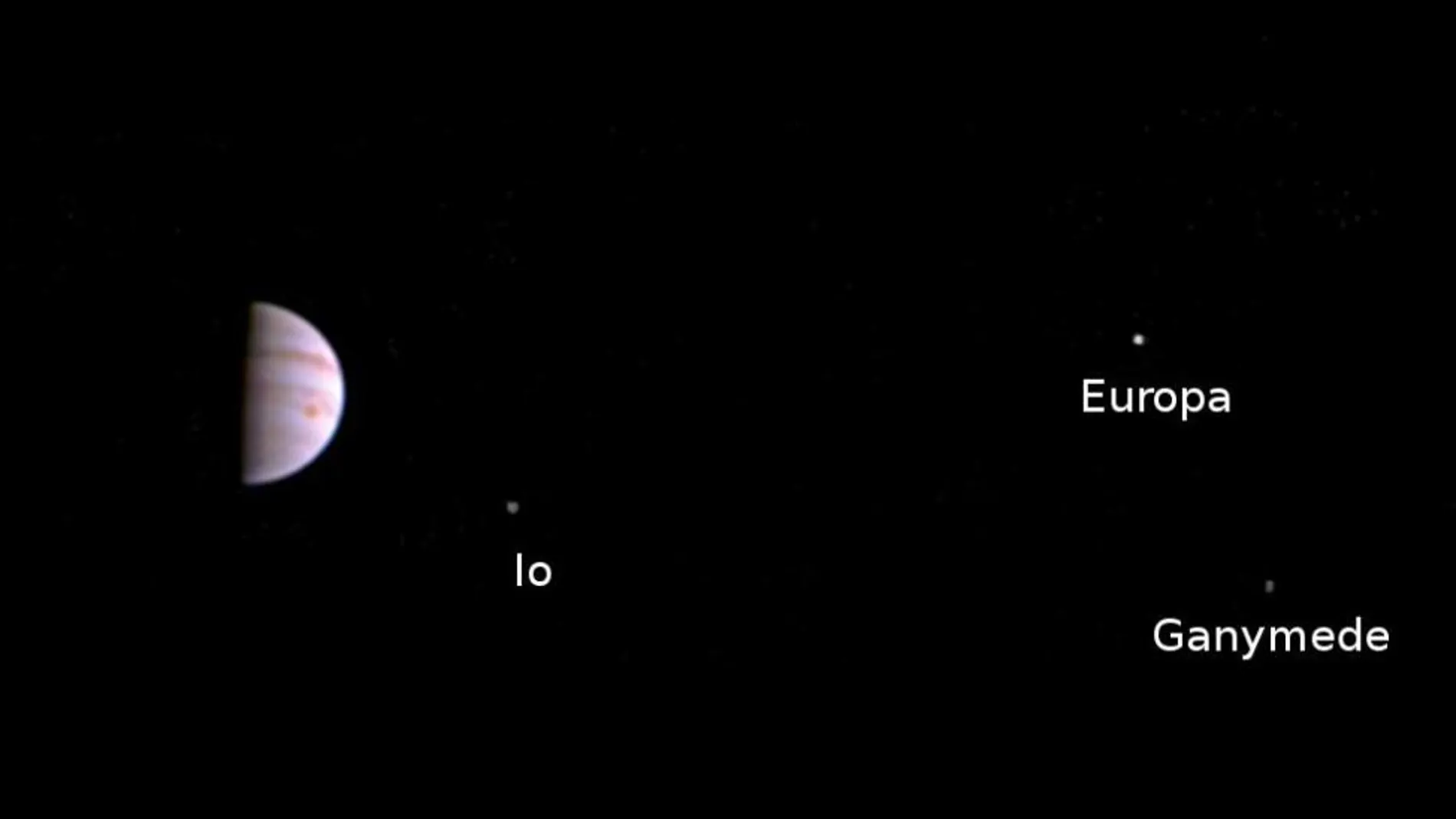 Juno manda la primera imagen desde la órbita de Júpiter