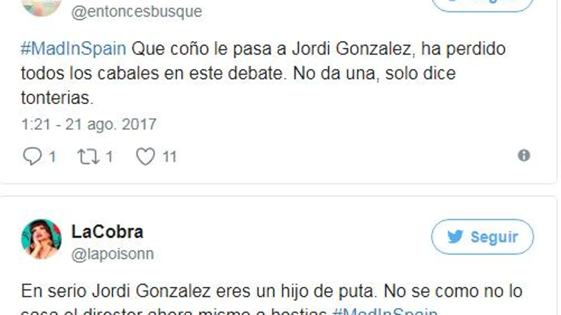 Los espectadores criticaron a Telecinco y a Jordi González por politizar los atentados