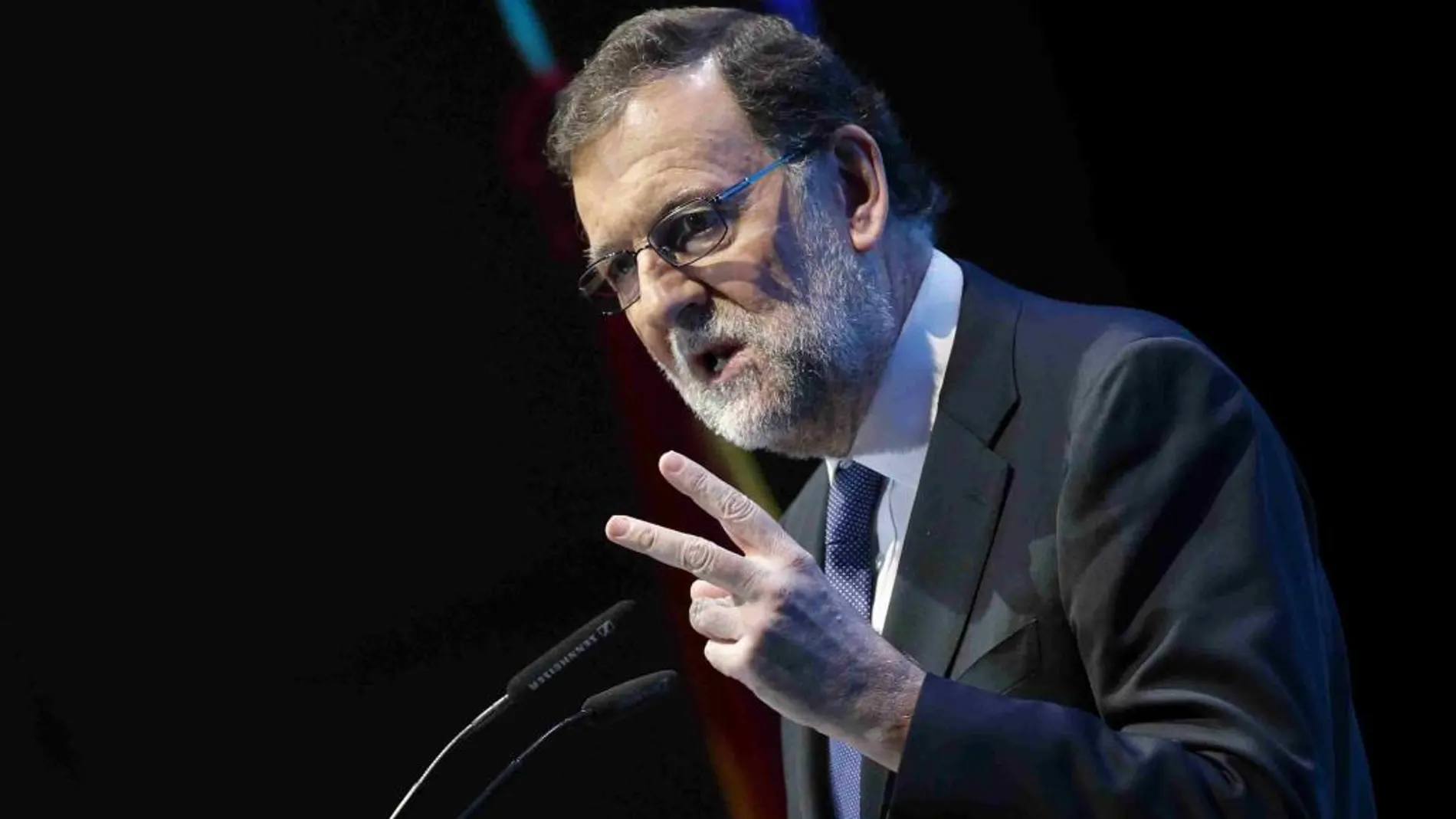 Mariano Rajoy, durante su intervención en el Congreso Nacional de Directivos.