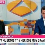 En Antena3 presentaron el informativo Mónica Carrillo y Álvaro Zancajo