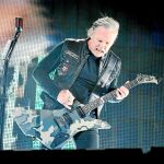 El vocalista de la banda heavy metal Metallica, James Hetfield, actuó anoche en Madrid / Foto: Rubén Mondelo