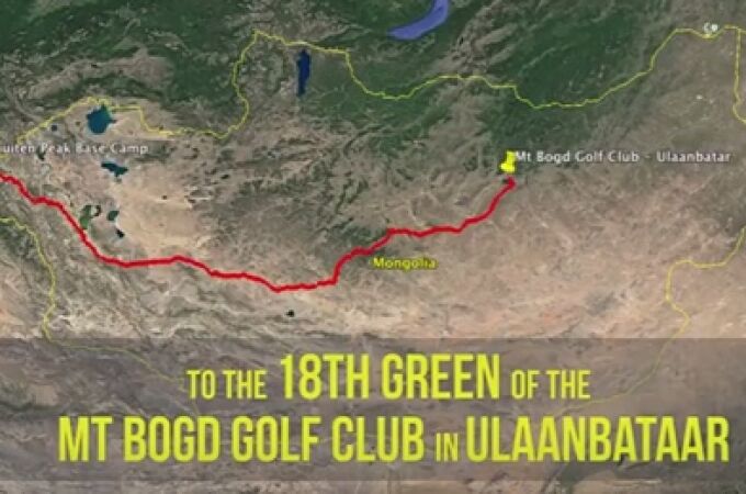 El hoyo más largo del mundo en Mongolia