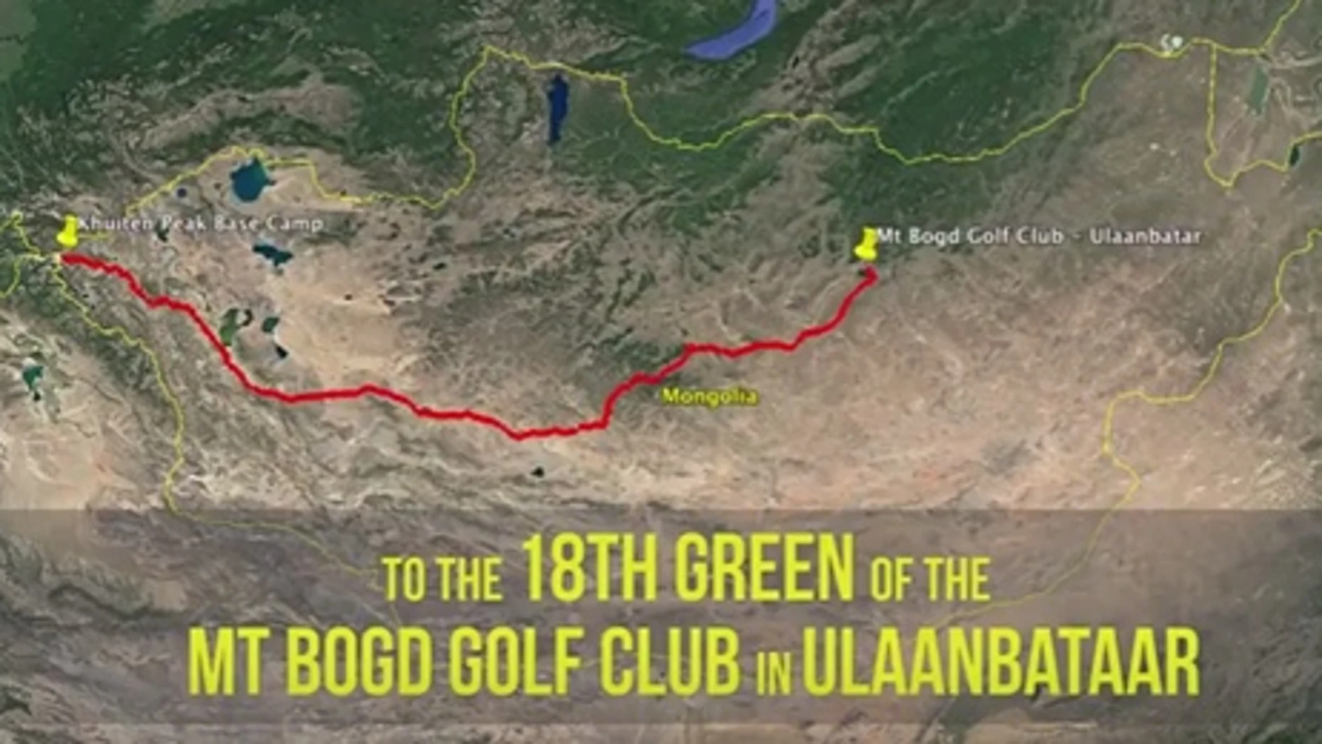 El hoyo más largo del mundo en Mongolia