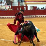 Manzanares torea al natural, ayer, en El Puerto