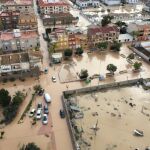 Municipios como Los Alcázares continúan con algunas calles inundadas