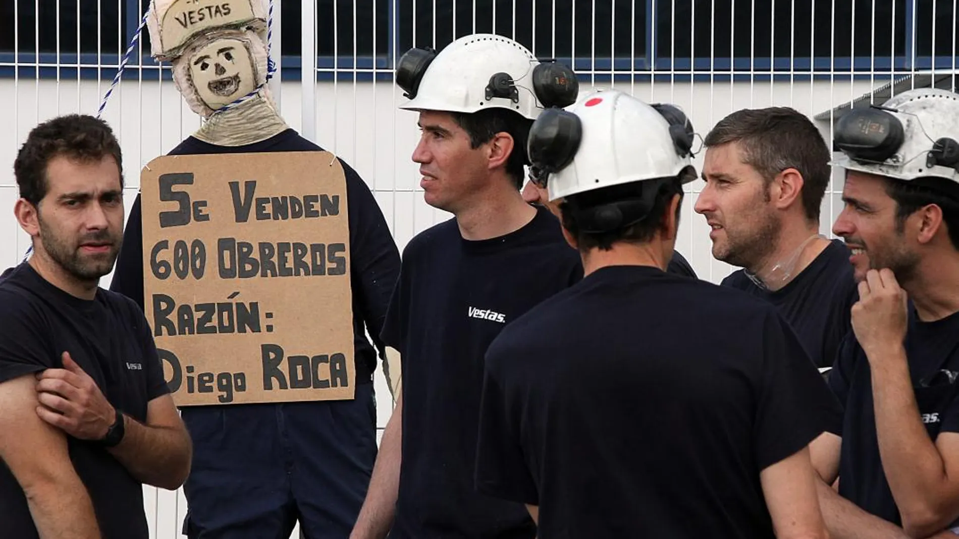 Última manifestación de los trabajadores de Vestas