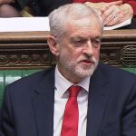 El líder laborista, Jeremy Corbyn, durante el debate parlamentario